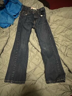 Kids Dark Blue Straight-Leg Jeans